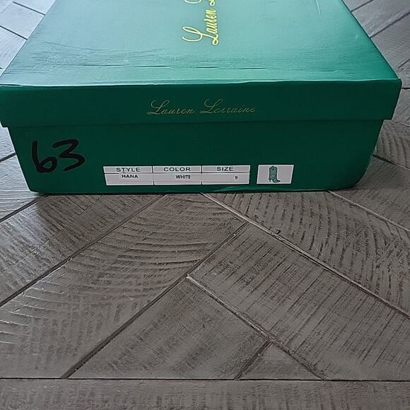 Lauren Lorraine Hana Cowboy Boots Womens White Rhinestone Stiletto Heel - Picture 11 of 12